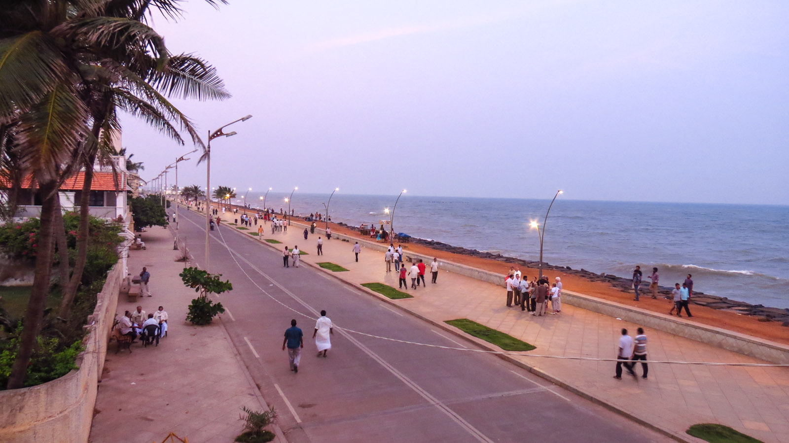 Sunset famous place in puducherry